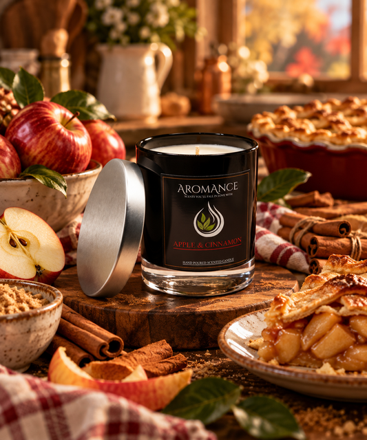 Apple & Cinnamon Scented Candle (30cl)