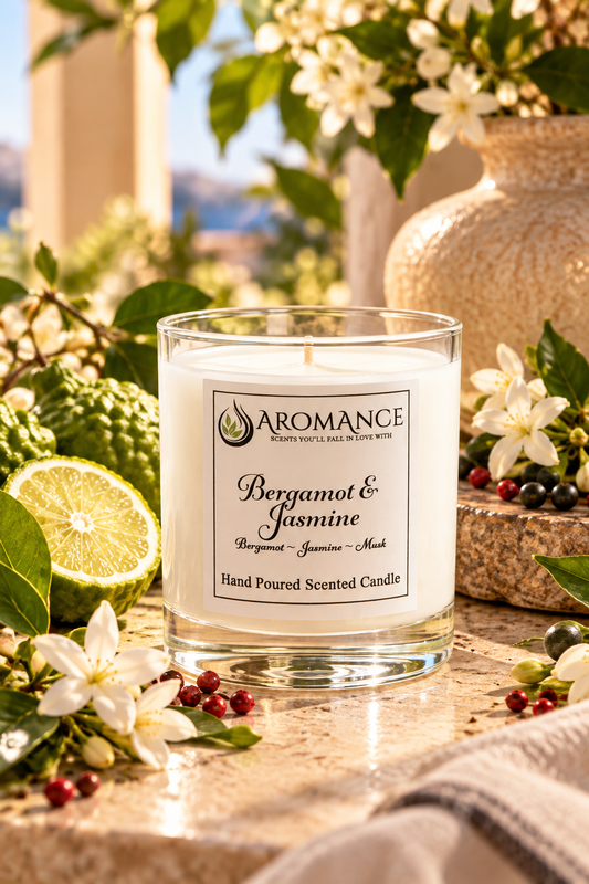 Bergamot & Jasmine Scented Candle (30cl)