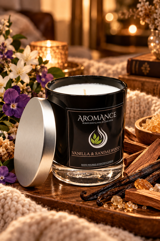 Vanilla & Sandalwood Scented Candle (30cl)