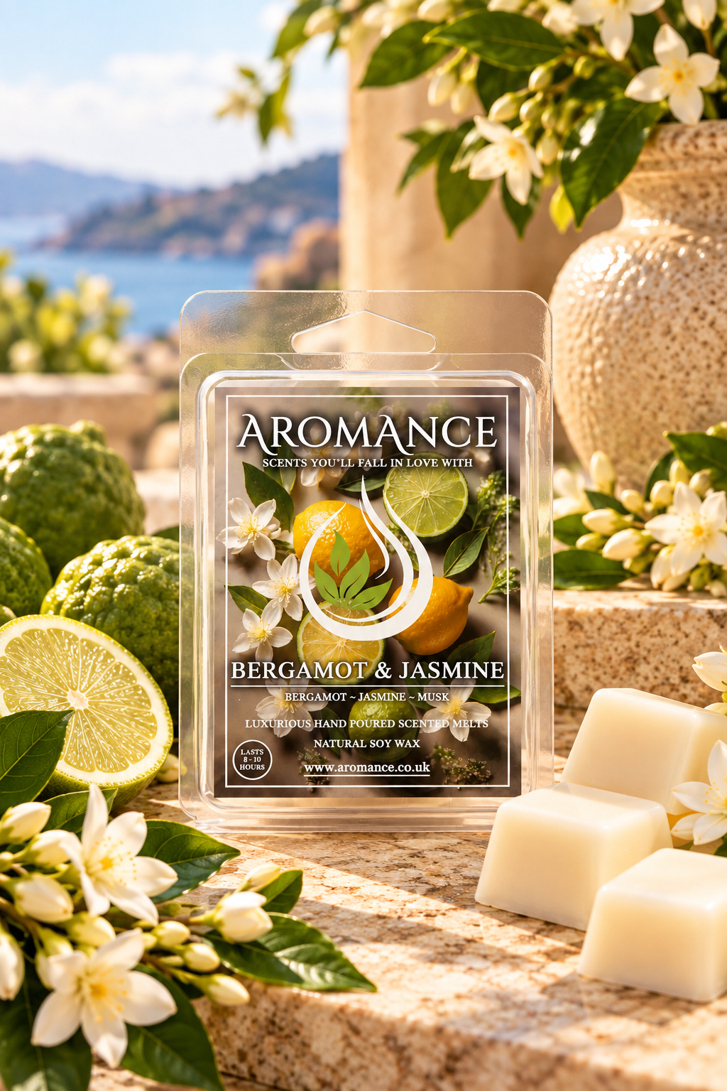 Bergamot & Jasmine Scented Wax Tarts (60g)