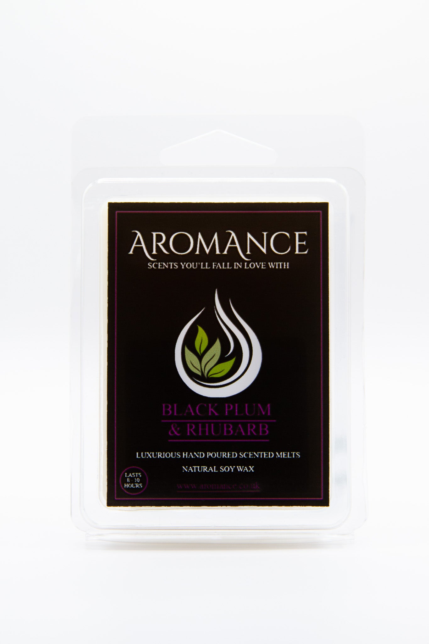 Black Plum & Rhubarb Scented Wax Tarts (60g)